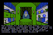 Ultima IV: Quest of the Avatar for Atari 8-bit - Talking to the gypsy woman...