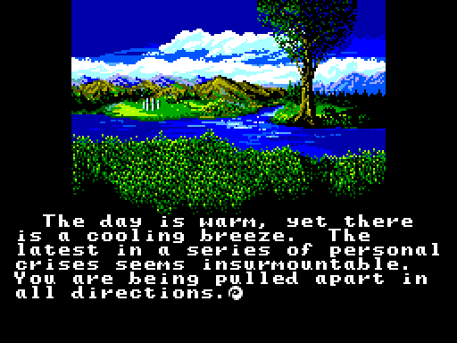 Ultima IV: Quest of the Avatar Sega Master System Screenshot: The story begins...