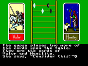 Ultima IV: Quest of the Avatar for Sega Master System - Time to setup your character...