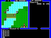 Ultima IV: Quest of the Avatar for Sega Master System - Crossing a bridge...