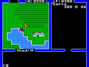 Ultima IV: Quest of the Avatar for Sega Master System - Game start.