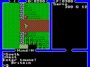Ultima IV: Quest of the Avatar for Sega Master System - Entering a town...