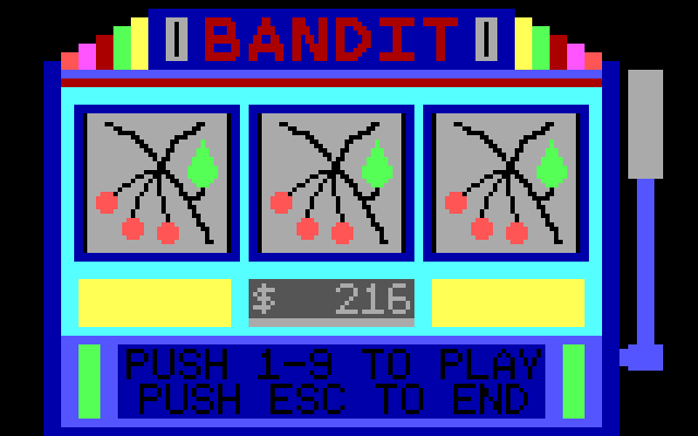 Bandit IBM PC/Compatibles Screenshot: A bonus!