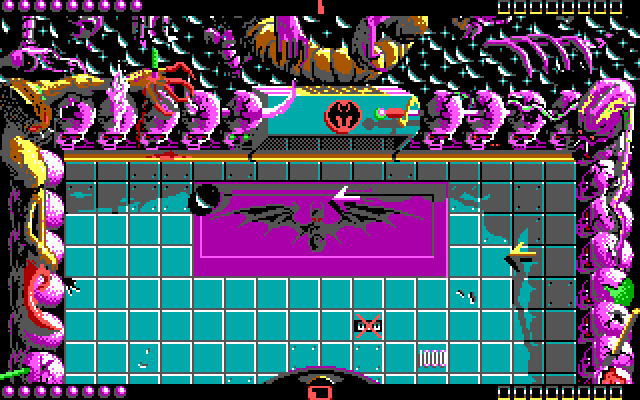Ballistix IBM PC/Compatibles Screenshot: Near the top goal...