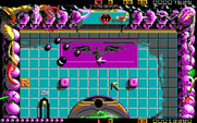 Ballistix for IBM PC/Compatibles - Attempting to guard the goal...