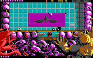 Ballistix for IBM PC/Compatibles - Almost scored at the bottom of the playfield...