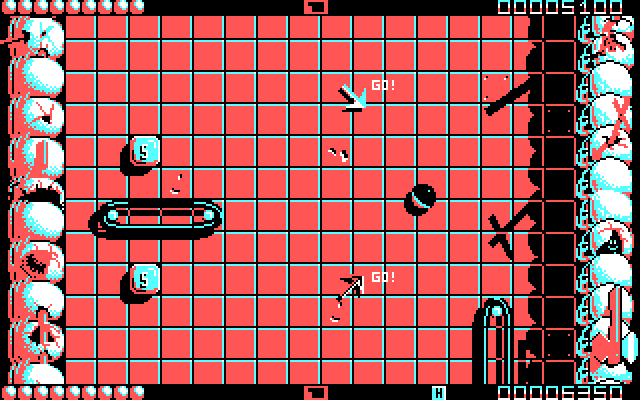 Ballistix IBM PC/Compatibles Screenshot: Beginning the next round...