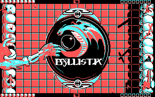 Ballistix IBM PC/Compatibles Screenshot: Game start.