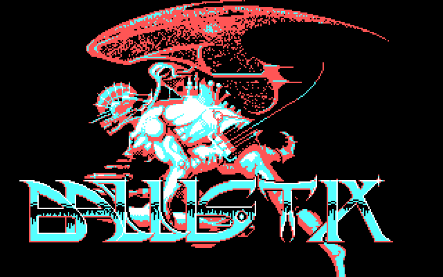 Ballistix IBM PC/Compatibles Screenshot: Title screen.