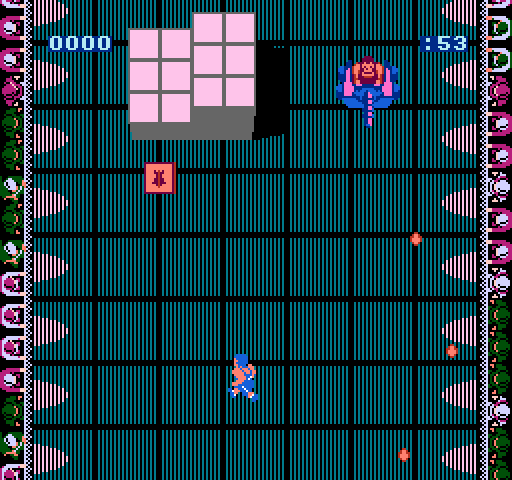 American Gladiators NES / Famicom Screenshot: Run and grab that weapon!