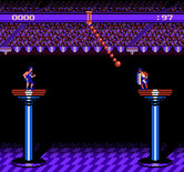 American Gladiators for NES / Famicom - First, I need to catch that swinging rope...