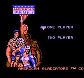 American Gladiators for NES / Famicom - Select one or two players.