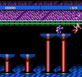American Gladiators for NES / Famicom - My opponent has been knocked over.