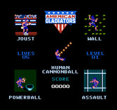 American Gladiators for NES / Famicom - Select an event.