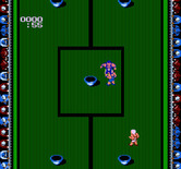 American Gladiators for NES / Famicom - I was knocked down so I need to grab another ball.
