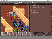 Dark Queen of Krynn, The for Macintosh - The battle screen.