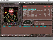 Dark Queen of Krynn, The for Macintosh - Visiting the temple.