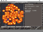 Dark Queen of Krynn, The for Macintosh - Game demo; a powerful magic attack!