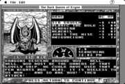 Dark Queen of Krynn, The for Macintosh - A dragon! Battle time...