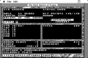 Dark Queen of Krynn, The for Macintosh - Current stats.