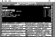 Dark Queen of Krynn, The for Macintosh - Setting up a new game.