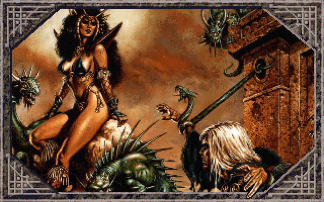 Dark Queen of Krynn, The IBM PC/Compatibles Screenshot: Introduction graphics.