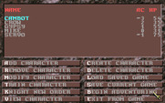 Dark Queen of Krynn, The for IBM PC/Compatibles - The main menu.