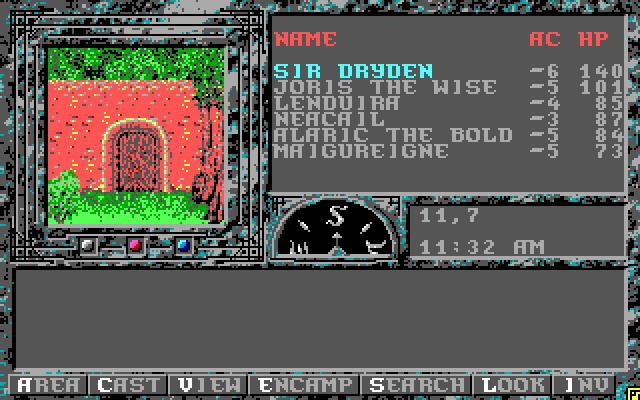 Dark Queen of Krynn, The IBM PC/Compatibles Screenshot: Enter this door?