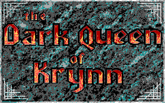 Dark Queen of Krynn, The IBM PC/Compatibles Screenshot: The main title screen.