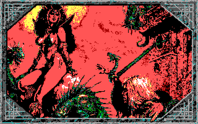 Dark Queen of Krynn, The IBM PC/Compatibles Screenshot: Introduction graphics.