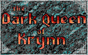 Dark Queen of Krynn, The for IBM PC/Compatibles - The main title screen.