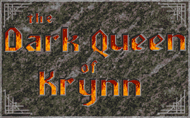 Dark Queen of Krynn, The Amiga Screenshot: Main title screen.