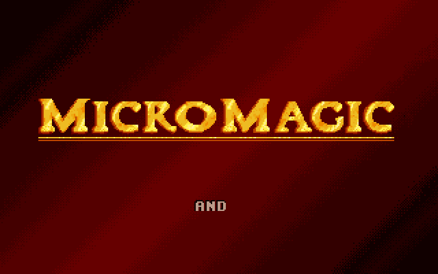 Dark Queen of Krynn, The Amiga Screenshot: MicroMagic logo.