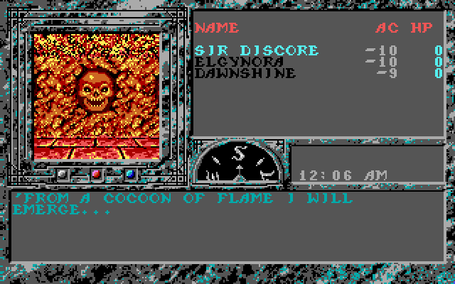 Dark Queen of Krynn, The Amiga Screenshot: Demo: evil emerges...