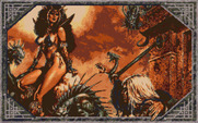 Dark Queen of Krynn, The for Amiga - Introduction graphics.