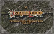 Dark Queen of Krynn, The for Amiga - DragonLance title screen.
