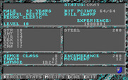Dark Queen of Krynn, The for Amiga - Character stats.