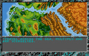 Dark Queen of Krynn, The for Amiga - Demo: a map of the lands...