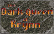 Dark Queen of Krynn, The for Amiga - Main title screen.