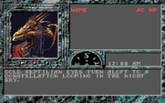 Dark Queen of Krynn, The for Amiga - Demo: cold, reptilian eyes...