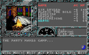 Dark Queen of Krynn, The for Amiga - Camping for the night.