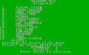 Hellcat Ace for IBM PC/Compatibles - Scenario selection.