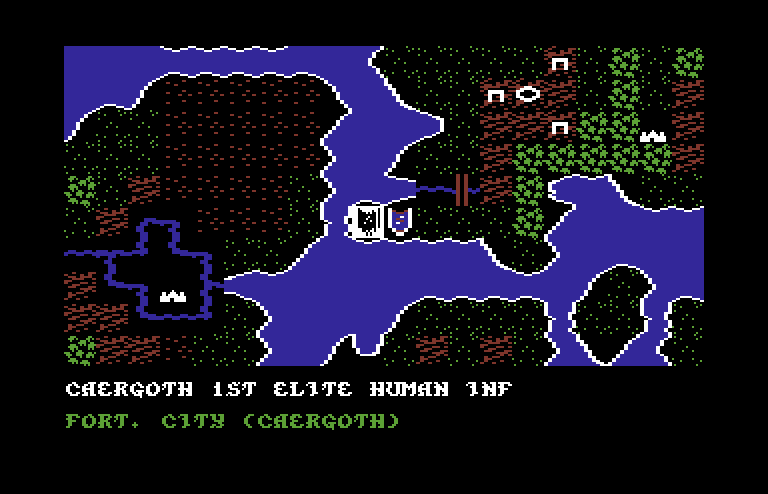 War of the Lance Commodore 64 Screenshot: Another battle begins...