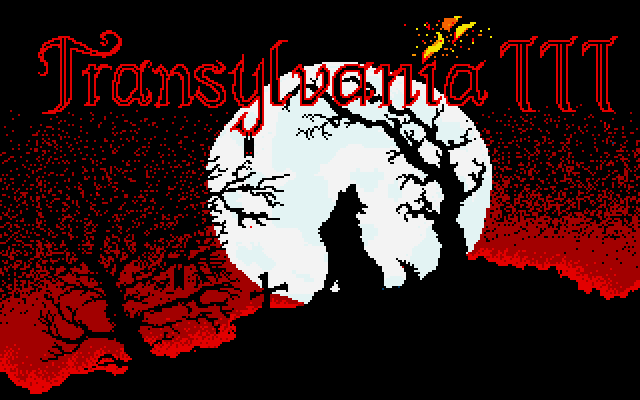 Transylvania III: Vanquish the Night IBM PC/Compatibles Screenshot: Title screen.