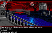 Transylvania III: Vanquish the Night for IBM PC/Compatibles - A ghostly character appears.
