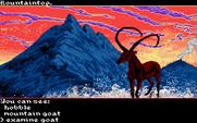 Transylvania III: Vanquish the Night for IBM PC/Compatibles - Strange, there is a goat here.