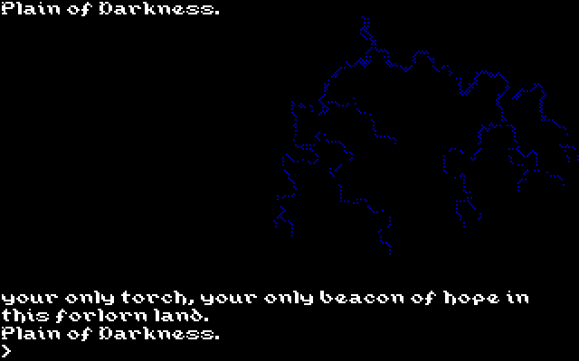 Transylvania III: Vanquish the Night IBM PC/Compatibles Screenshot: The game begins here, in the dark.
