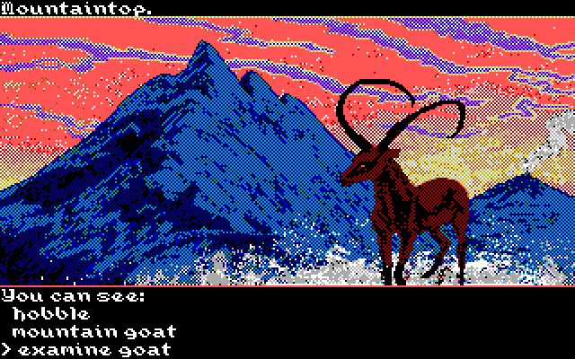Transylvania III: Vanquish the Night IBM PC/Compatibles Screenshot: Strange, there is a goat here...