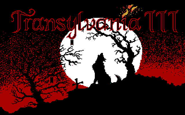 Transylvania III: Vanquish the Night IBM PC/Compatibles Screenshot: Title screen.