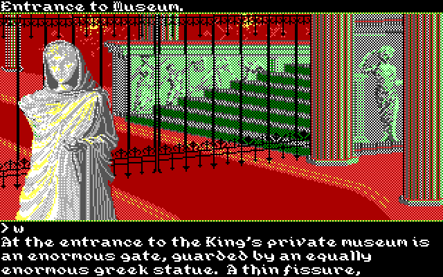 Transylvania III: Vanquish the Night IBM PC/Compatibles Screenshot: A gate blocks the path.